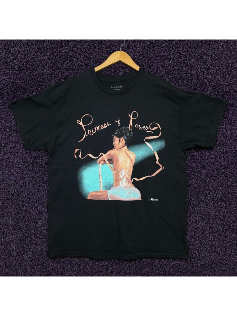 Marina Princess of Power Tracklist T-Shirt Size Extra Large